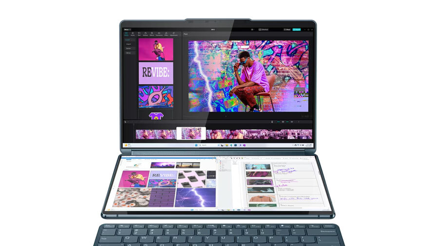 GizmoChina: Lenovo представила ноутбук Yoga Book 9 с двумя OLED-экранами